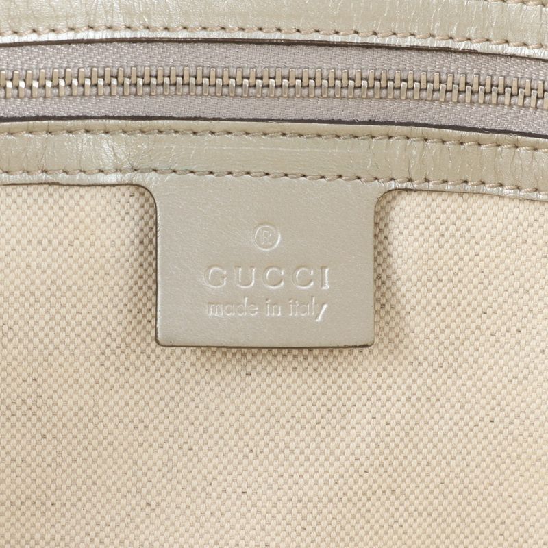 Gucci With Control Card GG Imprime 197953 Leather Tote Bag Shoulder Hand