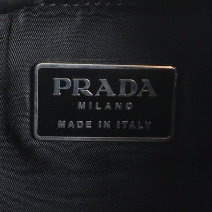 Prada Tessuto Nylon Triangle Logo Backpack Sac Backpack Black Silver Hardware