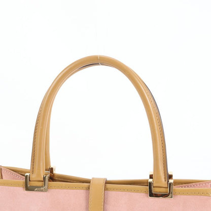 Aoyama Store Gucci With Control Card Jackie Leather Handbag Square Tote Pink