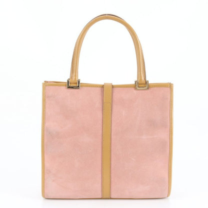 Aoyama Store Gucci With Control Card Jackie Leather Handbag Square Tote Pink