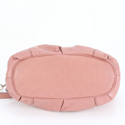 Guccissima Sookie Leather 2WAY Shoulder Bag Crossbody Hand Tote Pink 247902