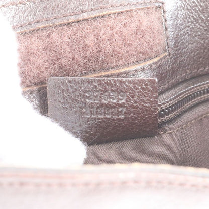 Gucci GG Canvas Sherry Line Leather Shoulder Bag Crossbody 27639 Genuine