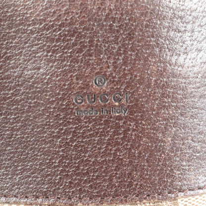 Gucci GG Canvas Sherry Line Leather Shoulder Bag Crossbody 27639 Genuine
