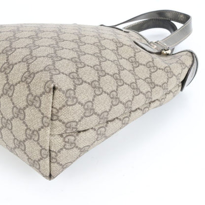 Gucci GG Supreme Leather Bucket Tote Bag Shoulder Hand 189897 Gold Hardware