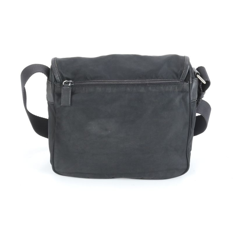 Prada Tessuto Nylon Leather Shoulder Bag Crossbody Messenger Business Commuter