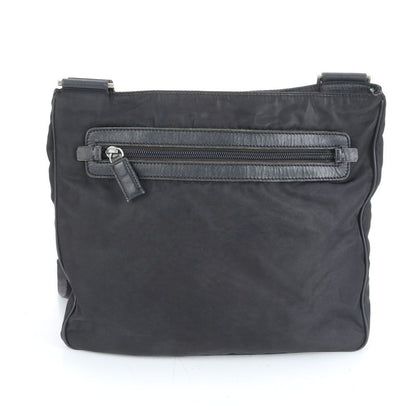 Prada Tessuto Nylon Triangle Logo Leather Shoulder Bag Crossbody Messenger