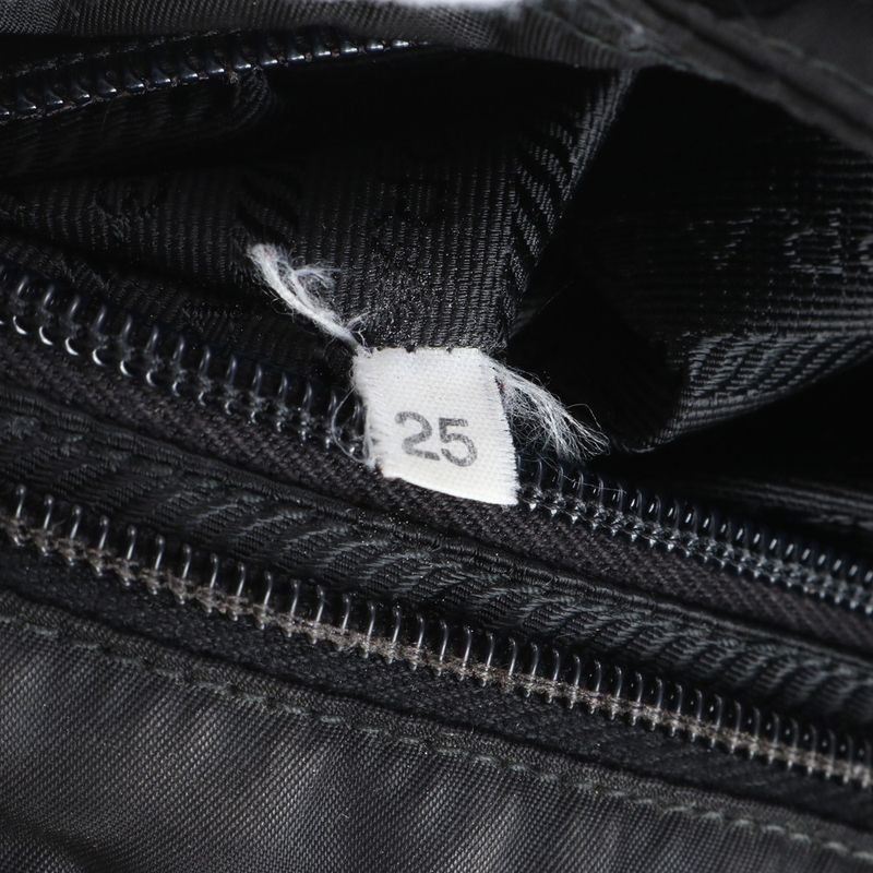 Prada Tessuto Nylon Triangle Logo Leather Shoulder Bag Crossbody Messenger