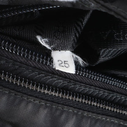 Prada Tessuto Nylon Triangle Logo Leather Shoulder Bag Crossbody Messenger