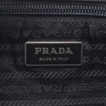 Prada Tessuto Nylon Triangle Logo Leather Shoulder Bag Crossbody Messenger