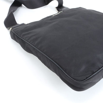 Prada Tessuto Nylon Triangle Logo Leather Shoulder Bag Crossbody Messenger