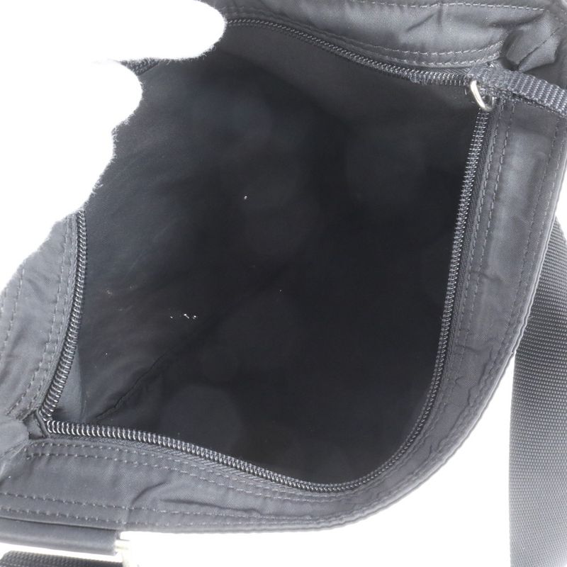 Prada Tessuto Nylon Triangle Logo Leather Shoulder Bag Crossbody Messenger