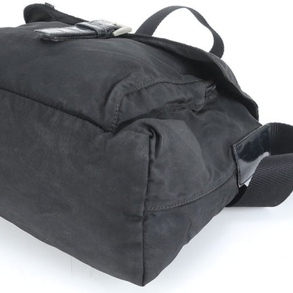 Prada Tessuto Nylon Triangle Logo Leather Shoulder Bag Crossbody Messenger