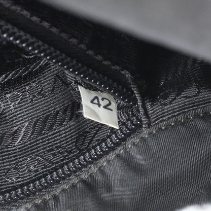 Prada Tessuto Nylon Triangle Logo Leather Shoulder Bag Crossbody Messenger