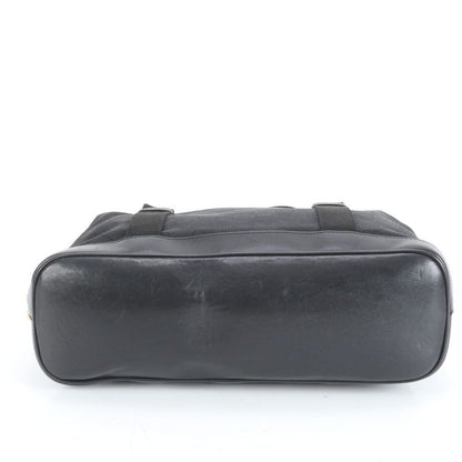 Gucci GG Canvas 92734 Leather Tote Bag Mini Boston Shoulder Hand Black Women's