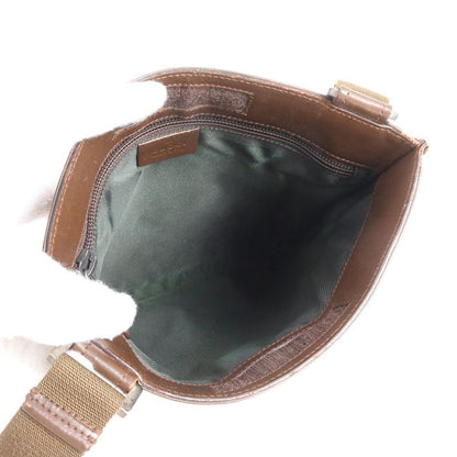 Gucci GG Canvas Leather Shoulder Bag Crossbody Messenger Business Commuter