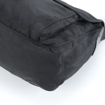 Prada Tessuto Nylon Triangle Logo Leather Shoulder Bag Crossbody Messenger