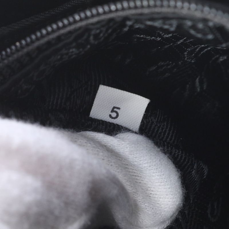 Prada Tessuto Nylon Triangle Logo Leather Shoulder Bag Crossbody Messenger