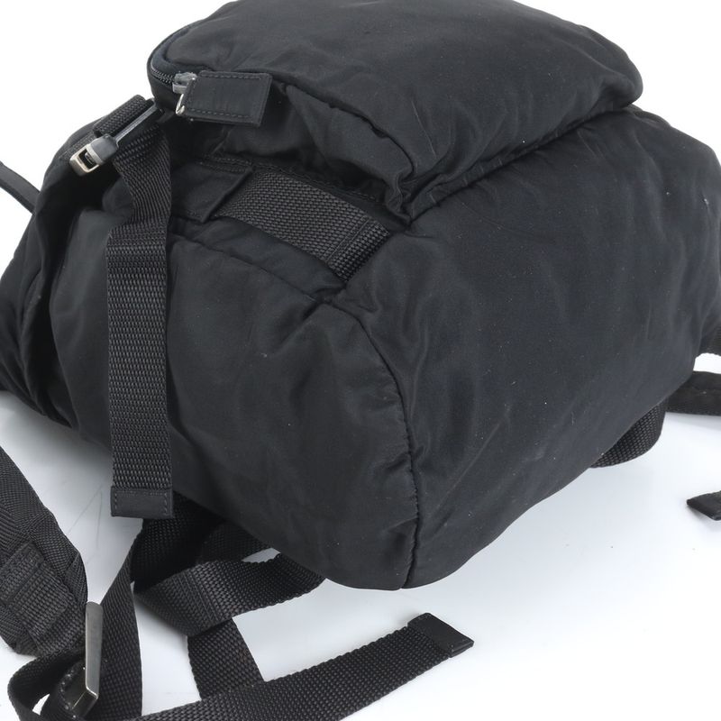 Prada Tessuto Nylon Triangle Logo Backpack Sac Backpack Black Women ERE Cx14-6