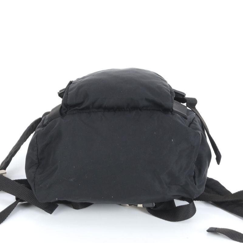 Prada Tessuto Nylon Triangle Logo Backpack Sac Backpack Black Women ERE Cx14-6