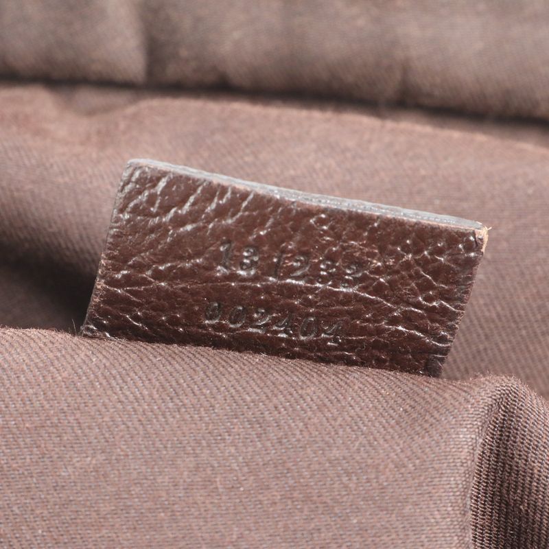 Gucci GG Canvas Sherry Line Leather Tote Bag Shoulder Business Commuter