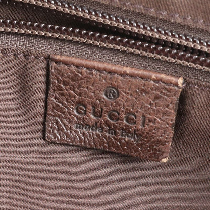 Gucci GG Canvas Sherry Line Leather Tote Bag Shoulder Business Commuter