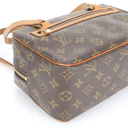 Louis Vuitton Monogram Cité MM M51182 Leather Tote Bag Shoulder Hand Brown