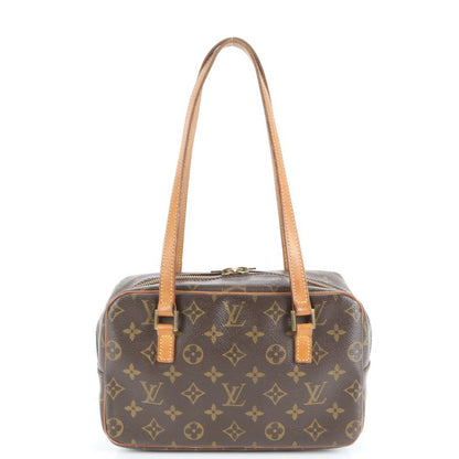 Louis Vuitton Monogram Cité MM M51182 Leather Tote Bag Shoulder Hand Brown