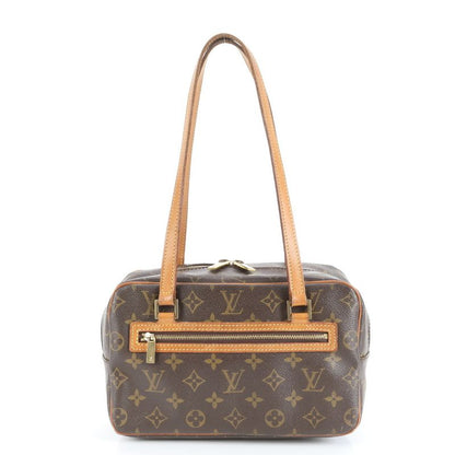 Louis Vuitton Monogram Cité MM M51182 Leather Tote Bag Shoulder Hand Brown