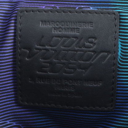 Louis Vuitton Monogram Embossed Pochette A4 Lambskin Leather Second Bag Clutch