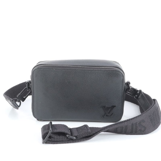 Current Louis Vuitton RFID LV Aerogram Alpha Wearable Wallet Leather Shoulder