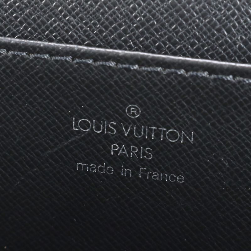No Sticky Louis Vuitton Taiga Moskova M30032 Leather Business Bag Document Bag