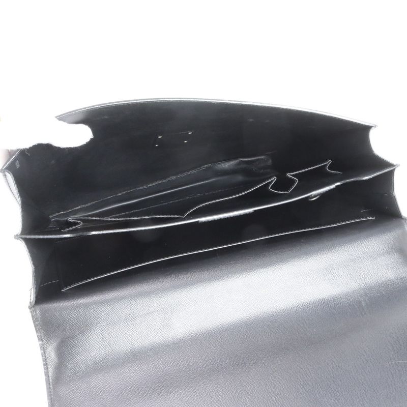 No Sticky Louis Vuitton Taiga Moskova M30032 Leather Business Bag Document Bag