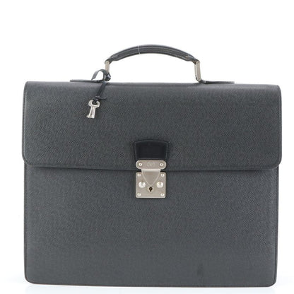 No Sticky Louis Vuitton Taiga Moskova M30032 Leather Business Bag Document Bag