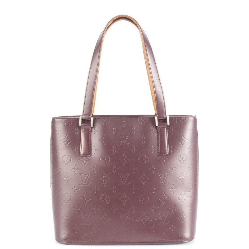 Louis Vuitton Monogram Matt Stockton M55116 Leather Tote Bag Shoulder Hand