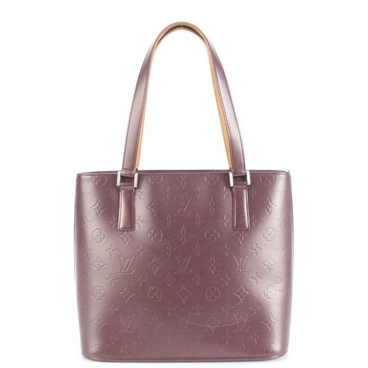 Louis Vuitton Monogram Matt Stockton M55116 Leather Tote Bag Shoulder Hand
