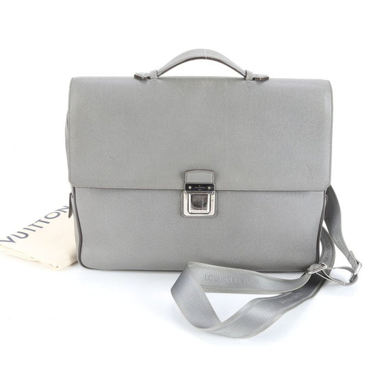 Louis Vuitton Taiga Vasili PM M32641 Leather 2WAY Business Bag Crossbody