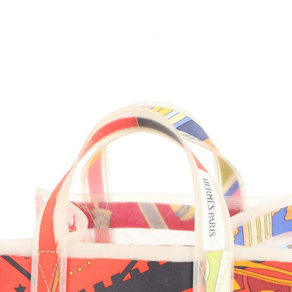 Hermes Louvre Museum Limited Silk Handbag Tote Silk Ladies ERE Cx13-3