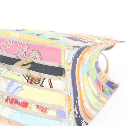 Hermes Louvre Museum Limited Silk Handbag Tote Silk Ladies ERE Cx13-3