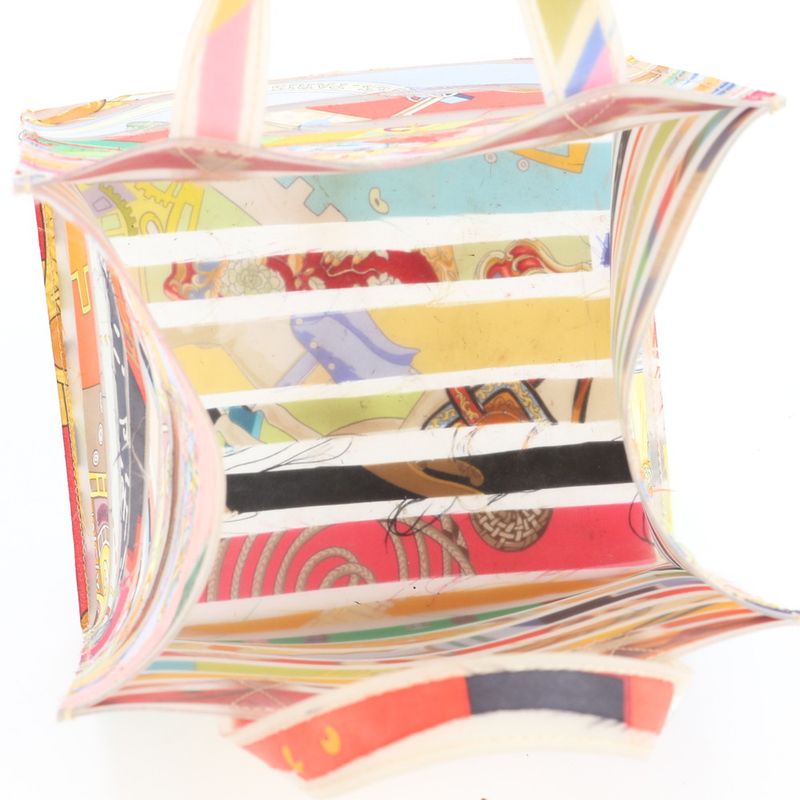 Hermes Louvre Museum Limited Silk Handbag Tote Silk Ladies ERE Cx13-3