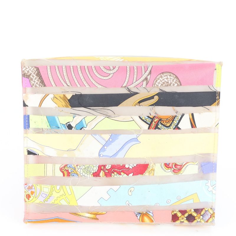 Hermes Louvre Museum Limited Silk Handbag Tote Silk Ladies ERE Cx13-3