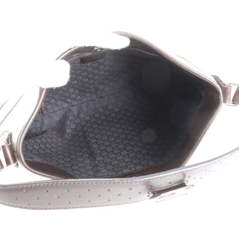 Gucci Sherry Line Interlocking G 114879 Leather Shoulder Bag Shoulder One