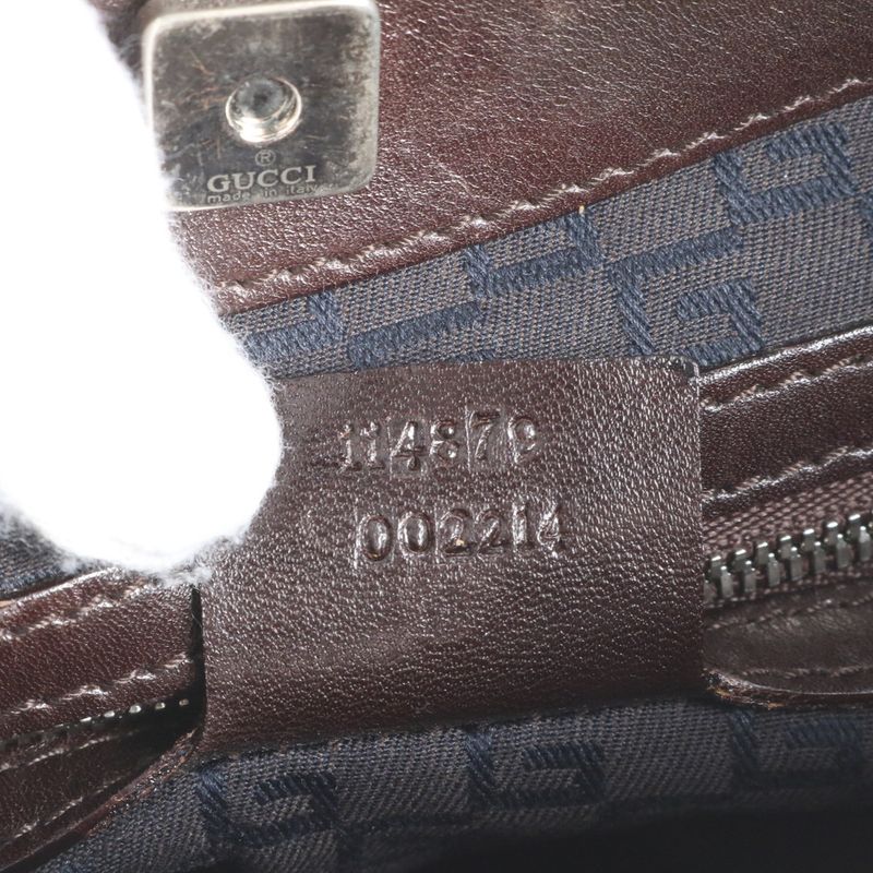 Gucci Sherry Line Interlocking G 114879 Leather Shoulder Bag Shoulder One