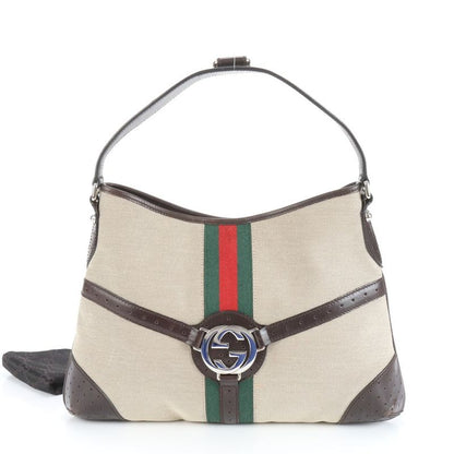 Gucci Sherry Line Interlocking G 114879 Leather Shoulder Bag Shoulder One