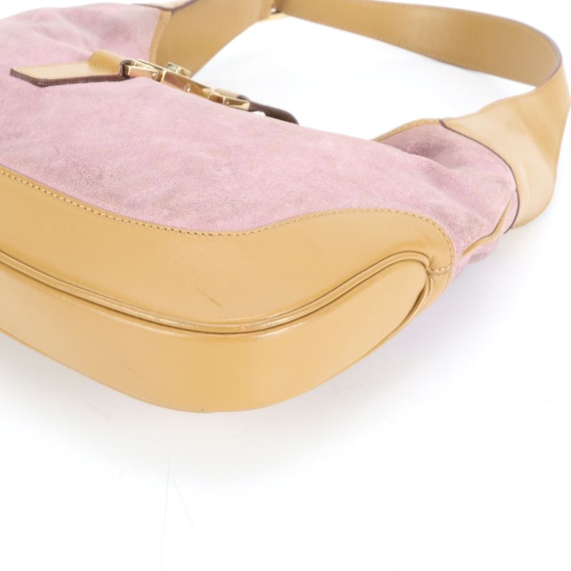 Gucci Jackie Leather Shoulder Bag Shoulder One Shoulder Brown 001-3306 Tote