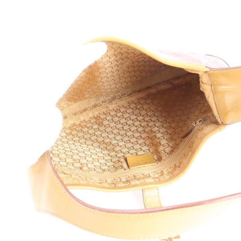 Gucci Jackie Leather Shoulder Bag Shoulder One Shoulder Brown 001-3306 Tote