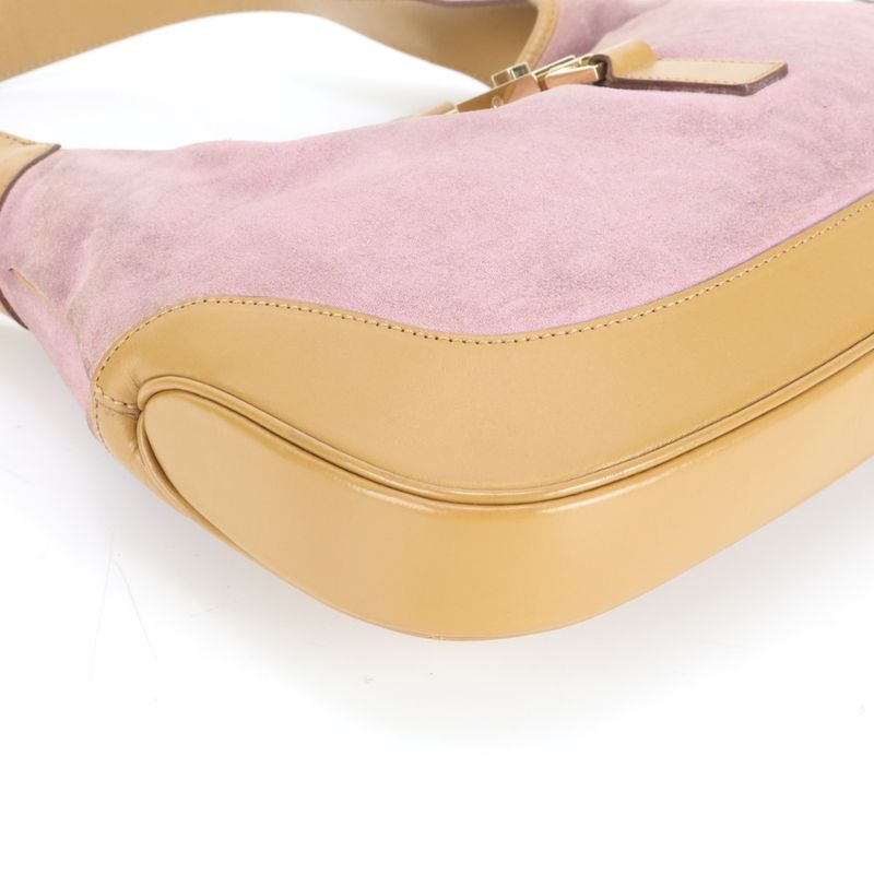 Gucci Jackie Leather Shoulder Bag Shoulder One Shoulder Brown 001-3306 Tote