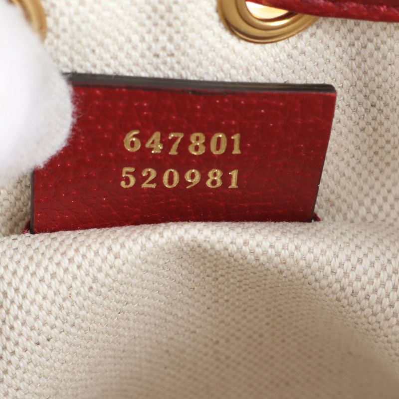 Gucci X Doraemon Collaboration Micro GG Mini Bucket Bag Leather Shoulder