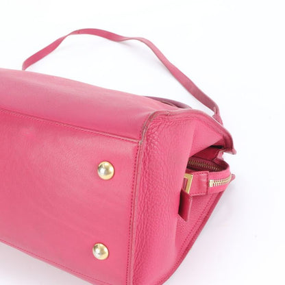 YSL Saint Laurent Paris Y Line Petit Cabas Su Leather 2WAY Tote Bag Crossbody