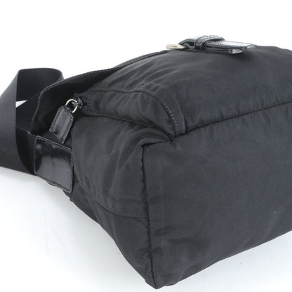 Prada Tessuto Nylon Triangle Logo Leather Shoulder Bag Crossbody Messenger