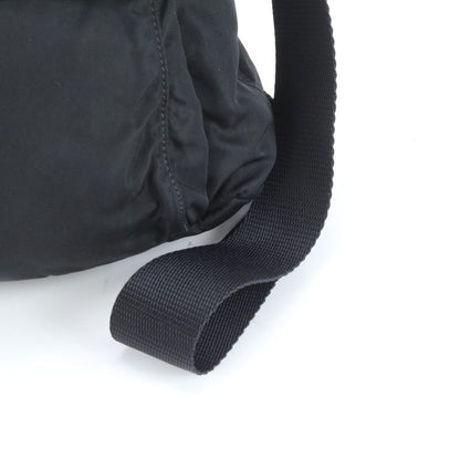 Prada Tessuto Nylon Triangle Logo Leather Shoulder Bag Crossbody Messenger